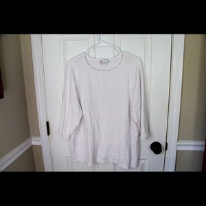 2x white 3/4 sleeves